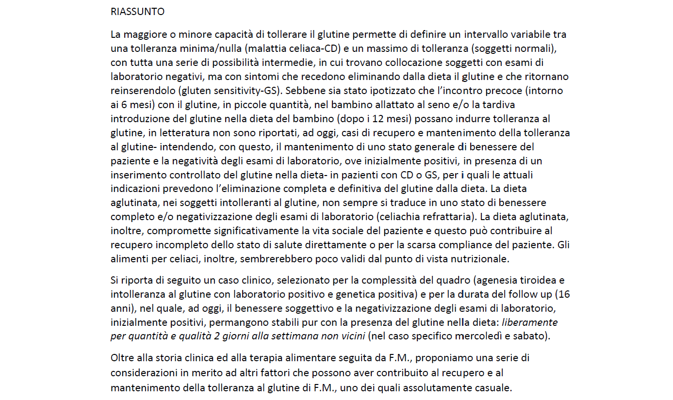 riassunto